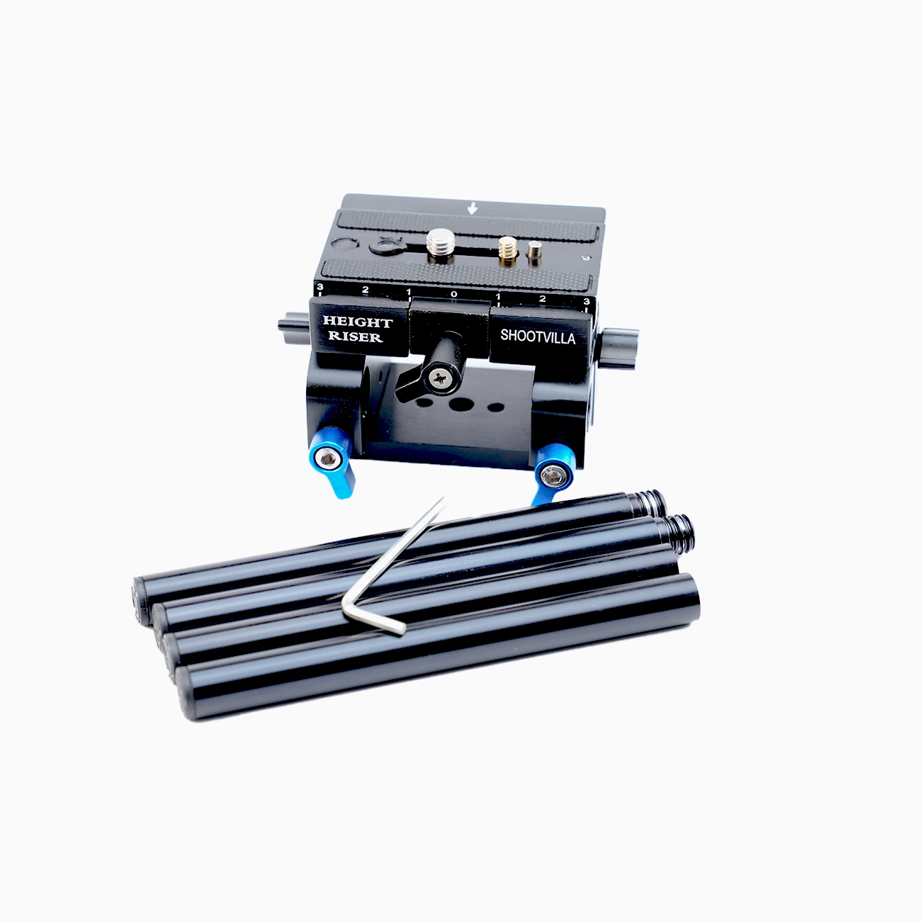 Shootvilla Height Riser Quick Release Baseplate – Universal Camera Tripod Mount 1/4” & 3/8” Screw | Best Camera Baseplate for DSLR & Video Camera - Image 4