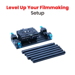 Shootvilla Universal 15mm Rail Rod Support System | EOS 5D Mark2, 7D, 550D, T2i DSLR DV Camera Rig