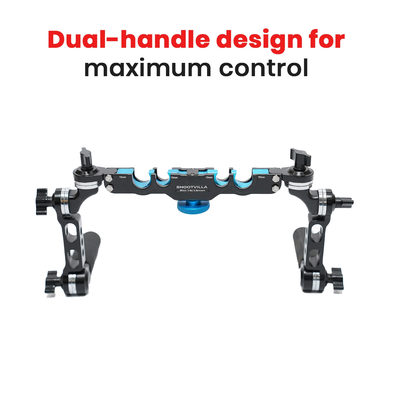 Shootvilla Camtree Hunt Quick Mount 19/15mm Rosette Handle Set (ARRI Standard) – Best Camera Rigs for DSLR & Video Camera Shoulder Mount, Best Rigs for Videography - Image 8
