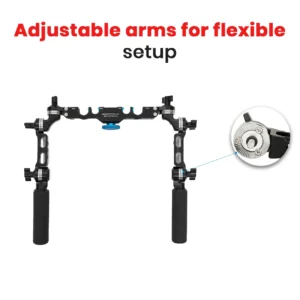 Shootvilla Camtree Hunt Quick Mount 19/15mm Rosette Handle Set (ARRI Standard) – Best Camera Rigs for DSLR & Video Camera Shoulder Mount, Best Rigs for Videography