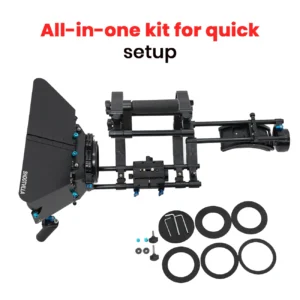 Shootvilla Filmcity FC-02 Shoulder Rig Kit with Matte Box for DSLR Cameras – Best Shoulder Rig Kit for Stable Video Shooting