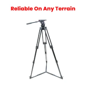 Shootvilla Best Hydraulic Tripod System | Best Tripod for Videography – V20 LT PRO Heavy Duty Fluid Head Tripod (25kg Capacity) | For Sony FX9, FX6, Canon C300 & Cinema Cameras