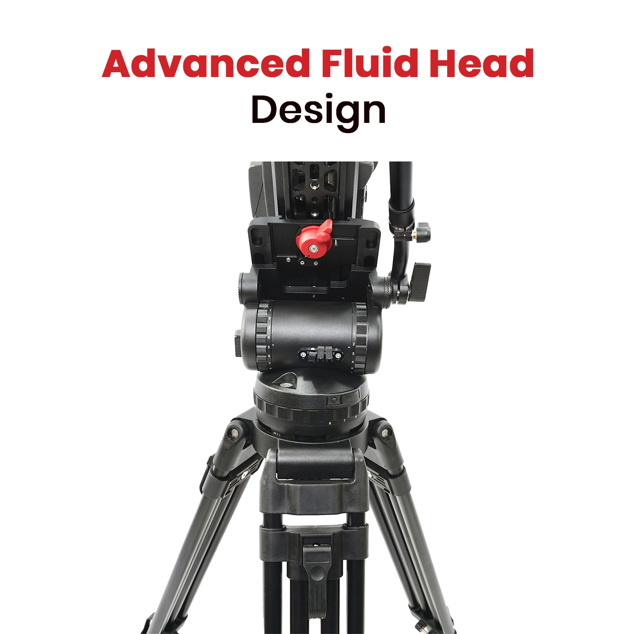 Shootvilla Best Hydraulic Tripod System for Videography – V25 LT PRO Professional Fluid Head Tripod | Compatible with Sony FX9 / FX6 / FS5, Canon C300 & Cinema Cameras - Image 5