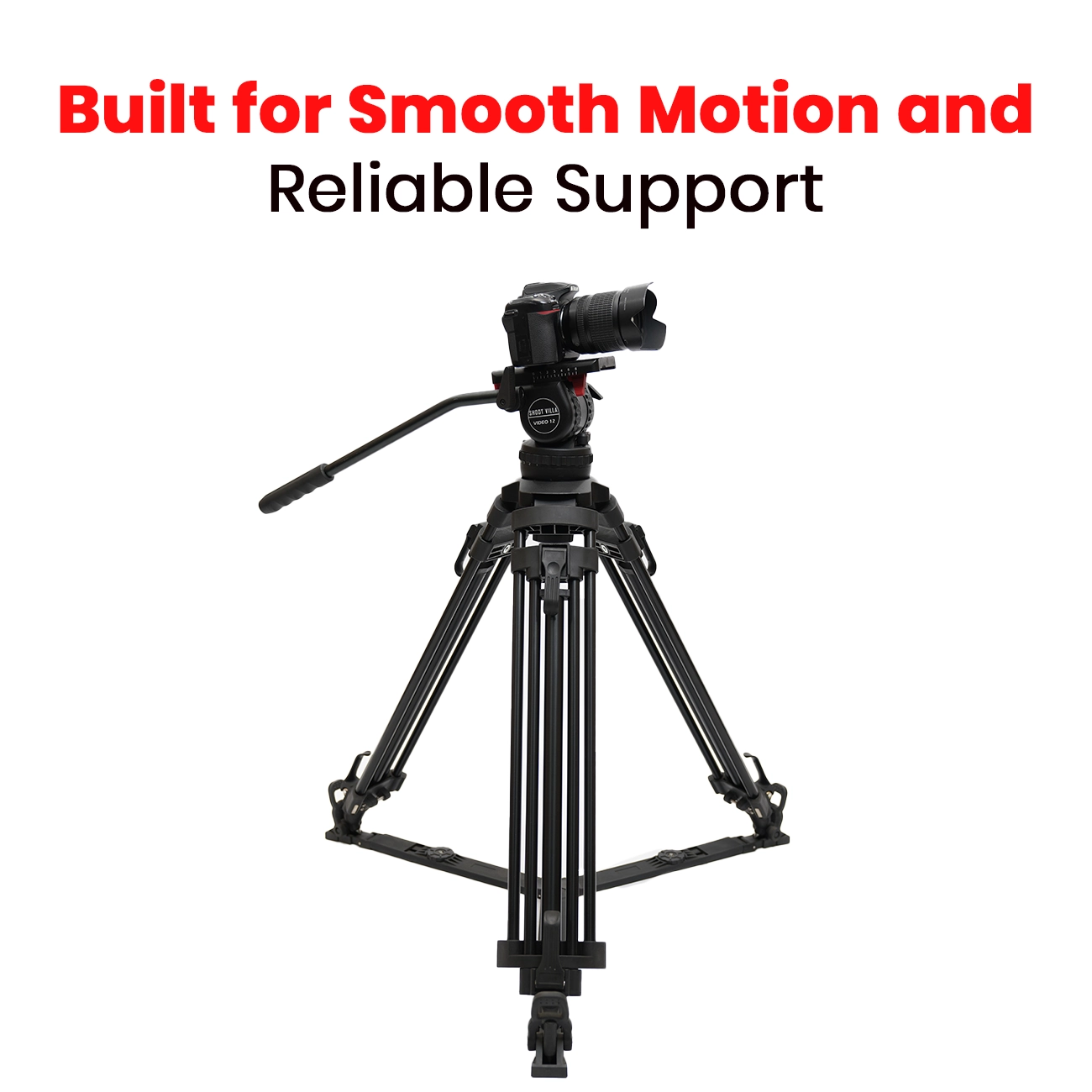 JIEPAI V12 L/T PRO Hydraulic Fluid Head Tripod Kit | Professional Video Tripod System with 12kg Payload - Image 20