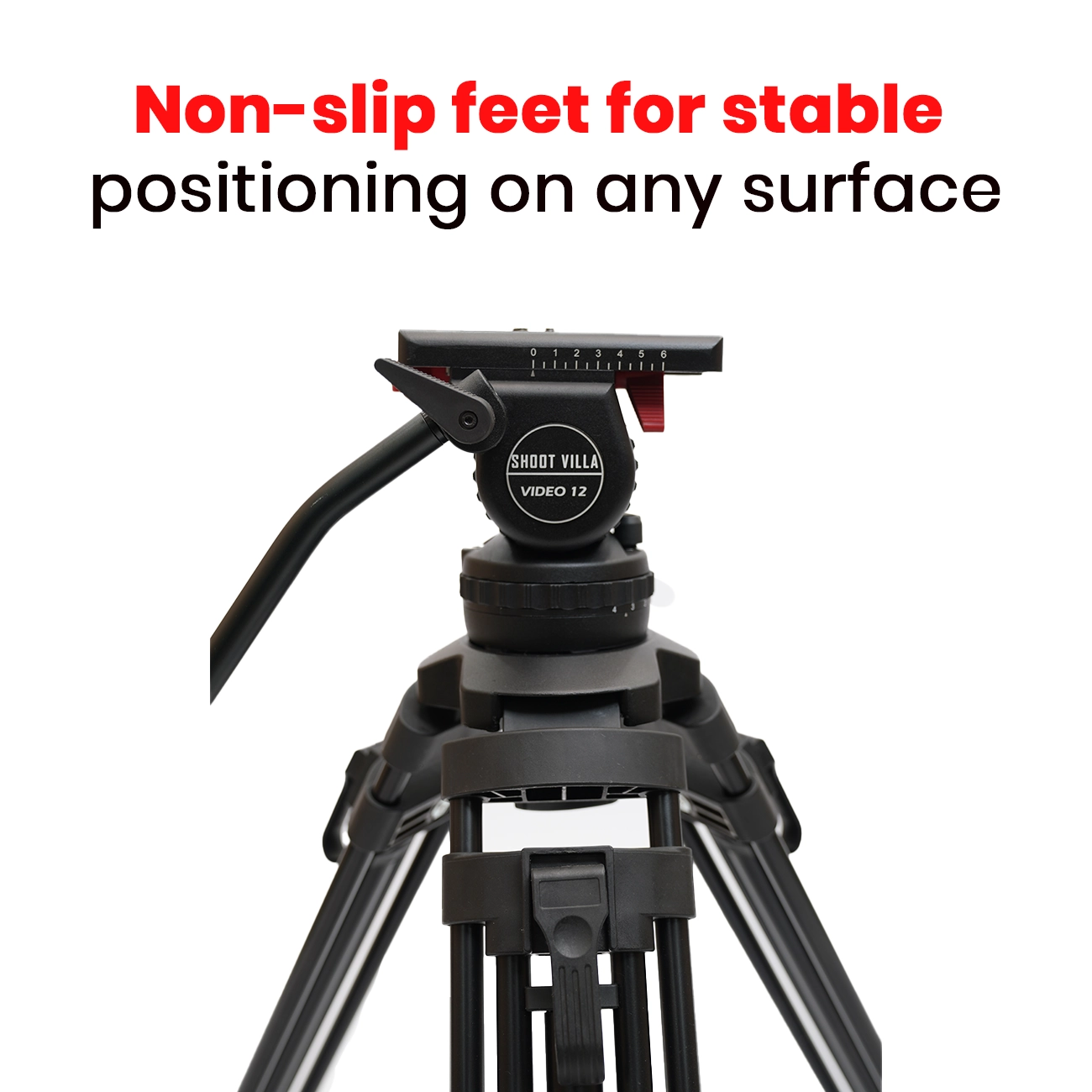 JIEPAI V12 L/T PRO Hydraulic Fluid Head Tripod Kit | Professional Video Tripod System with 12kg Payload - Image 14