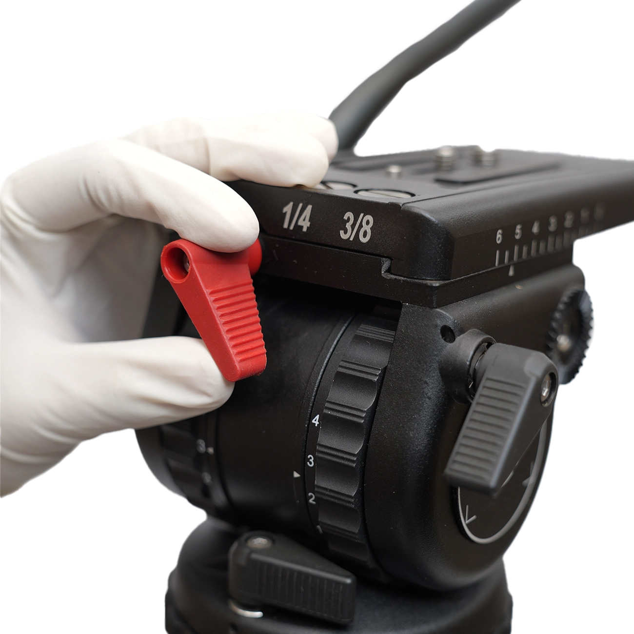 JIEPAI V12 L/T PRO Hydraulic Fluid Head Tripod Kit | Professional Video Tripod System with 12kg Payload - Image 4