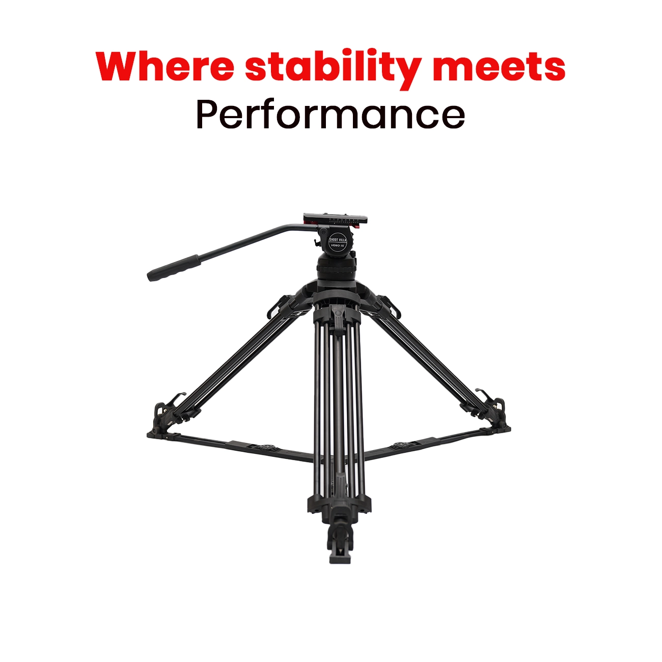 JIEPAI V15 L/T PRO Hydraulic Fluid Head Tripod Kit | Professional Video Tripod System with 15kg Payload - Image 11