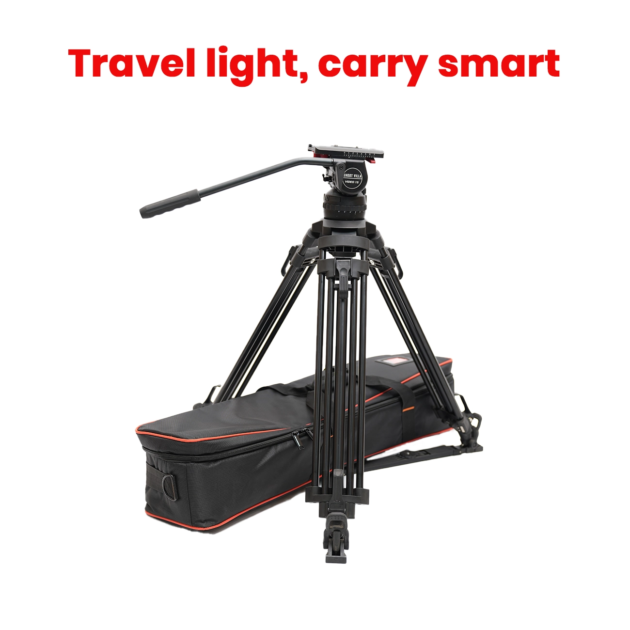 JIEPAI V15 L/T PRO Hydraulic Fluid Head Tripod Kit | Professional Video Tripod System with 15kg Payload - Image 4