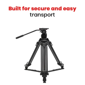 Shootvilla V18 L/T PRO Hydraulic Fluid Head Tripod Kit | Professional Video Tripod System with 18kg Payload