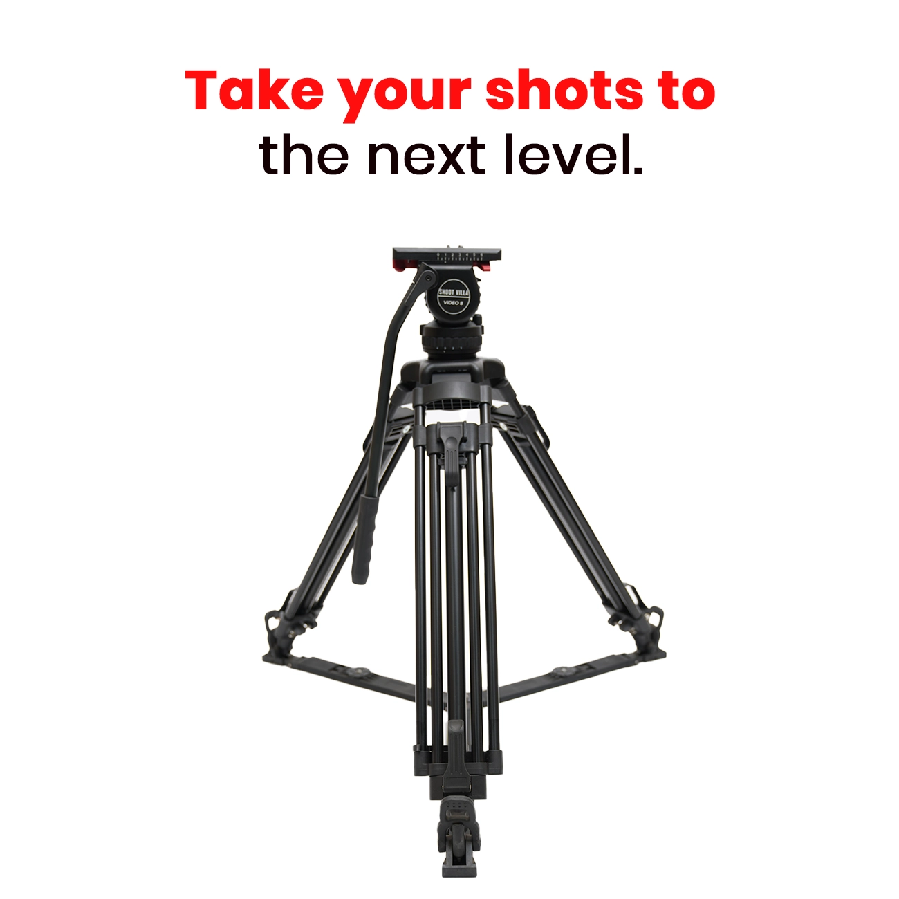 JIEPAI V8 L/T PRO Hydraulic Fluid Head Tripod Kit | Professional Video Tripod System with 8kg Payload