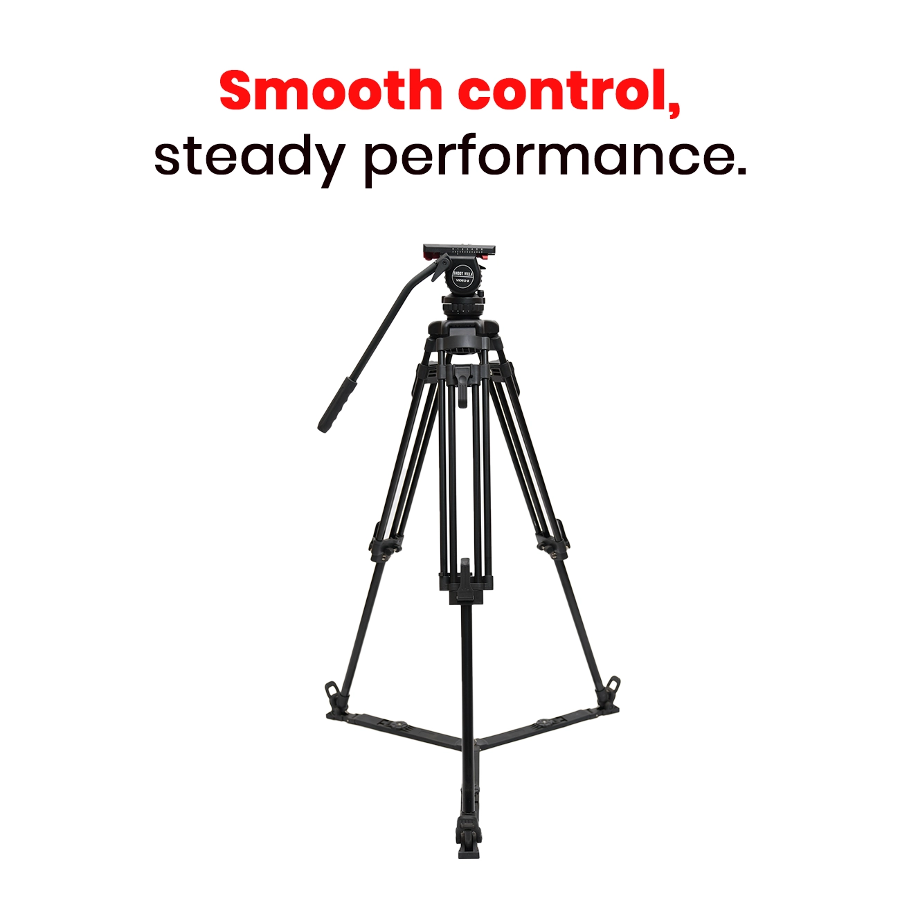 JIEPAI V8 L/T PRO Hydraulic Fluid Head Tripod Kit | Professional Video Tripod System with 8kg Payload - Image 14