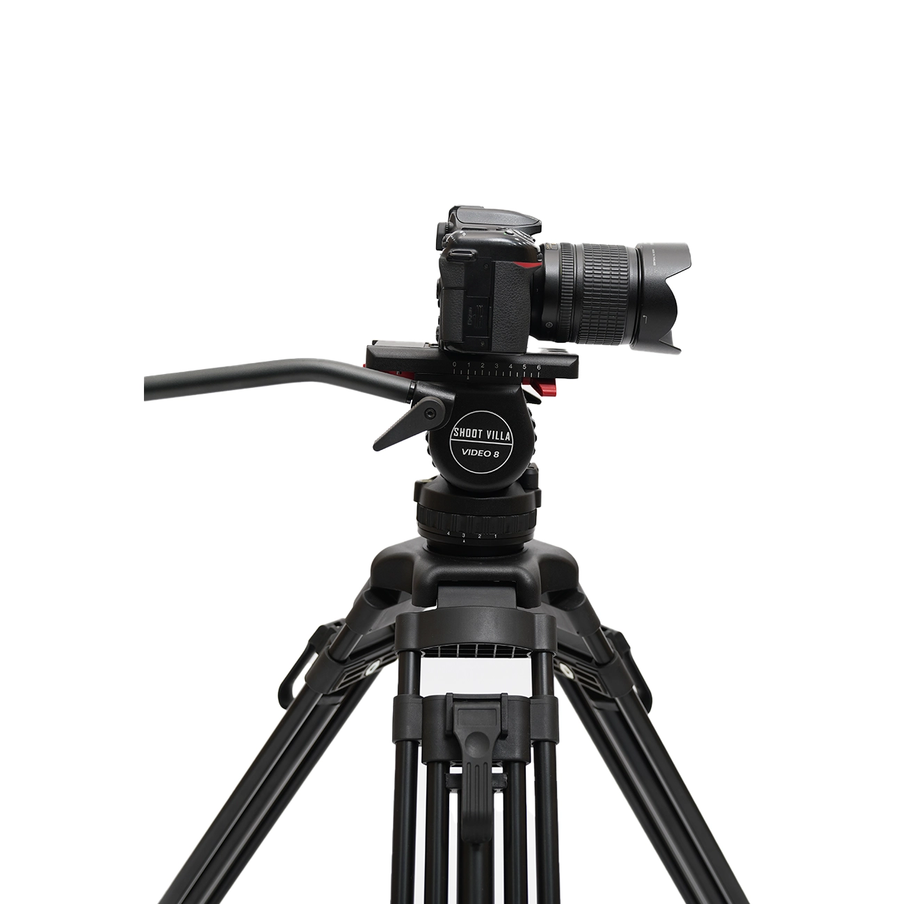 JIEPAI V8 L/T PRO Hydraulic Fluid Head Tripod Kit | Professional Video Tripod System with 8kg Payload - Image 7