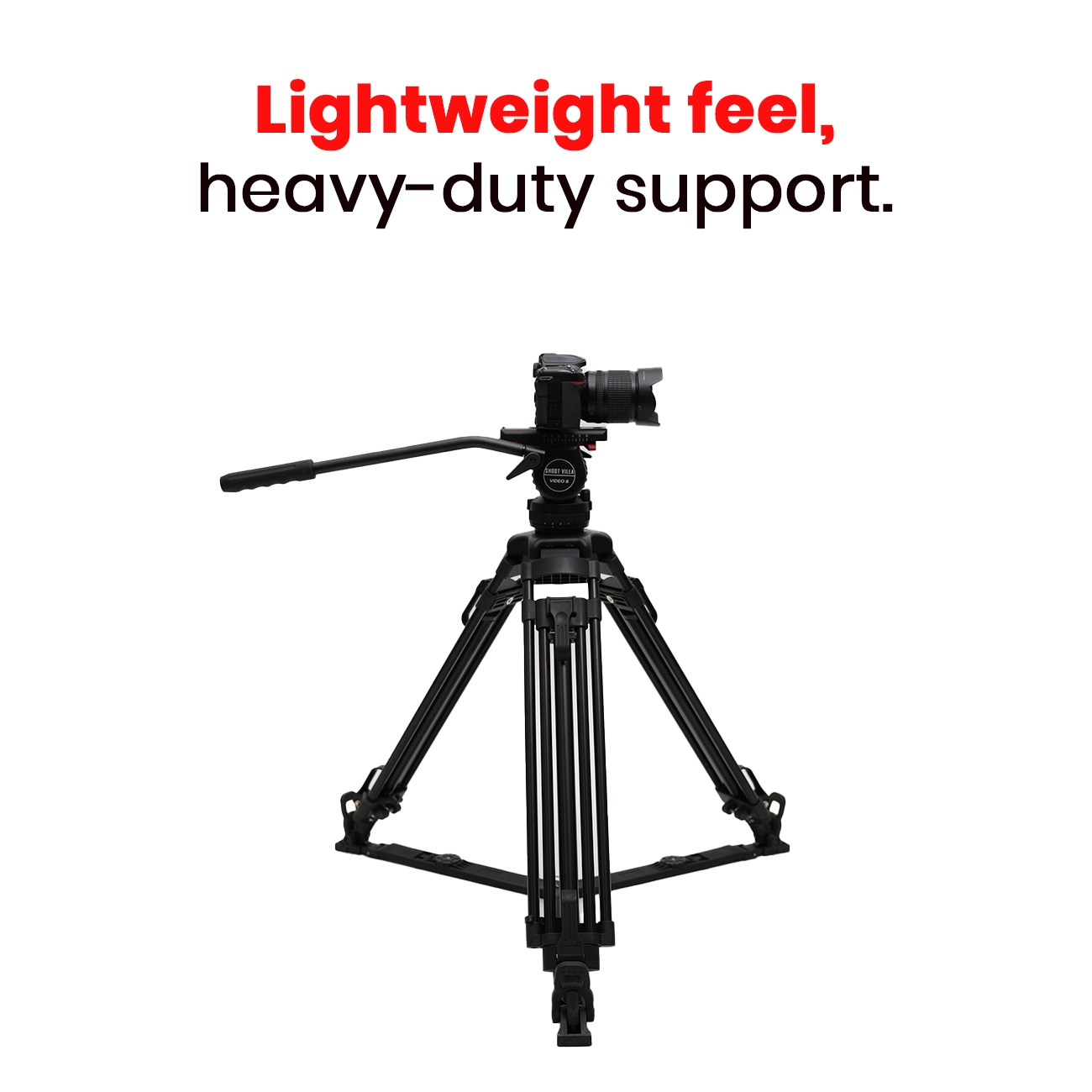 JIEPAI V8 L/T PRO Hydraulic Fluid Head Tripod Kit | Professional Video Tripod System with 8kg Payload - Image 6