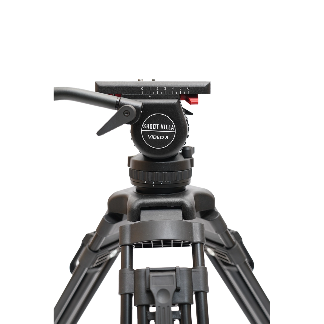 JIEPAI V8 L/T PRO Hydraulic Fluid Head Tripod Kit | Professional Video Tripod System with 8kg Payload - Image 4