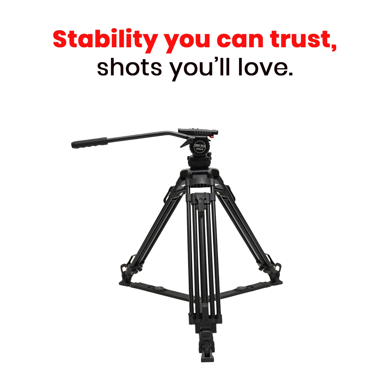 JIEPAI V8 L/T PRO Hydraulic Fluid Head Tripod Kit | Professional Video Tripod System with 8kg Payload - Image 3